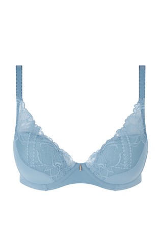 CHANTELLE Orangerie Dream podložen modrček s čipko Modra - Blue 4