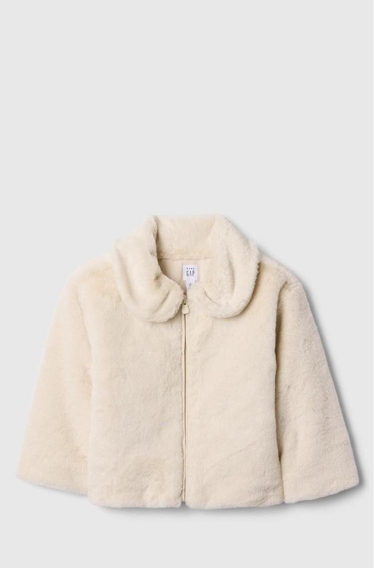GAP Toddler Faux Fur Jacket Chino 