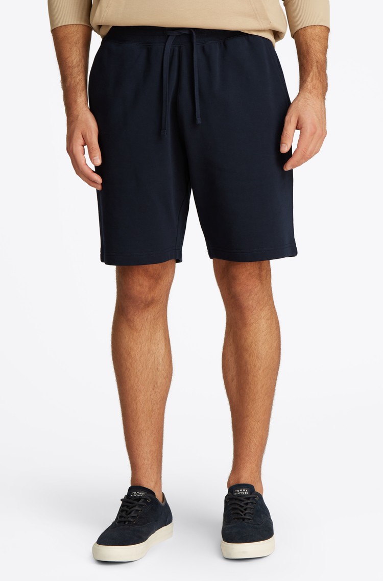TOMMY HILFIGER Športne kratke hlače z vezeno zastavico Modra - Dark Blue 