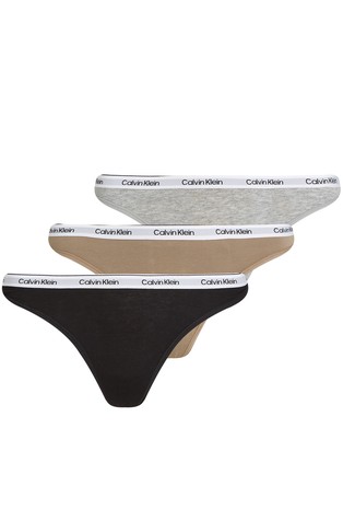 3 Pack Thongs - Modern Logo