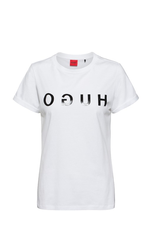 hugo reverse logo t shirt