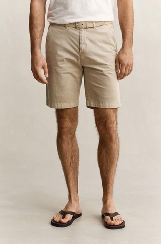 Stretch cotton short chinos