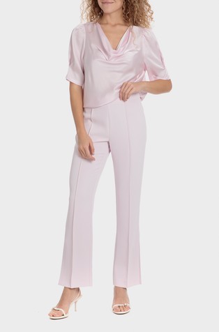 PUNT ROMA Relaxed fit hlače z razporkom na hlačnicah Roza - Pink 3