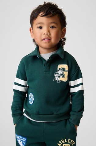 Varsity Logo pulover s polo ovratnikom za malčke