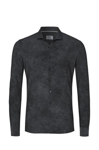 Functional fit shirt with long sleeves and marble pattern