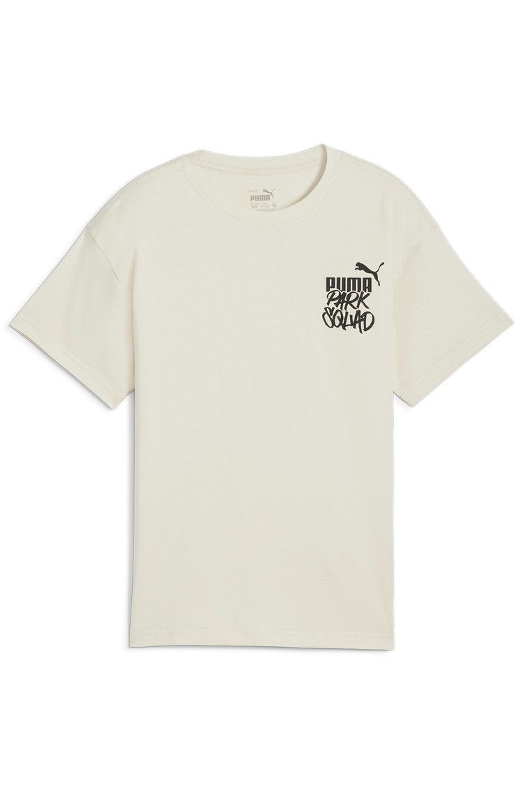 PUMA ESS+ MID 90s Graphic Tee Youth Beige 