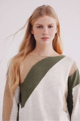 SPRINGFIELD Colour block cotton jumper Multi 4