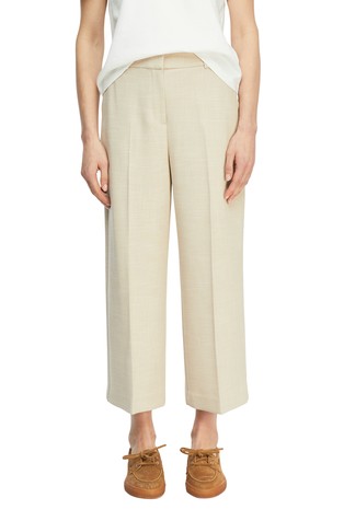 Cropped culottes in structured fabric