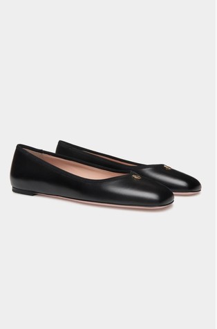 BALLY Balerinke iz nappa usnja Črna - Black 2