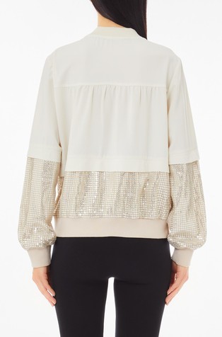 LIU JO Jacket with sequins Milk 2