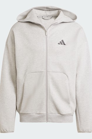 ADIDAS Future Icons Small Logo Full-Zip Hoodie Gray 6