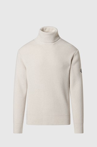 Wool-blend turtleneck sweater