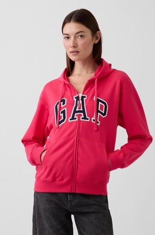 Gap logo relaxed fit ženska jopa s kapuco