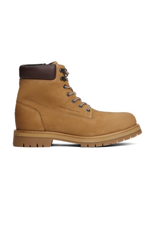 Cleat Leather Lace-Up Boots