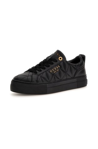 Black quilted slip-on sneakers from Balsamo - KeeShoes