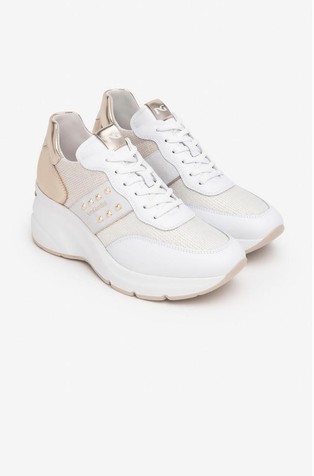NEROGIARDINI Wedge heel sneakers White/Silver 2
