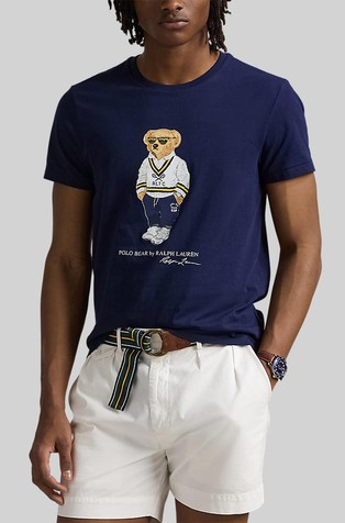 Polo Bear custom slim fit majica s kratkimi rokavi iz jerseya