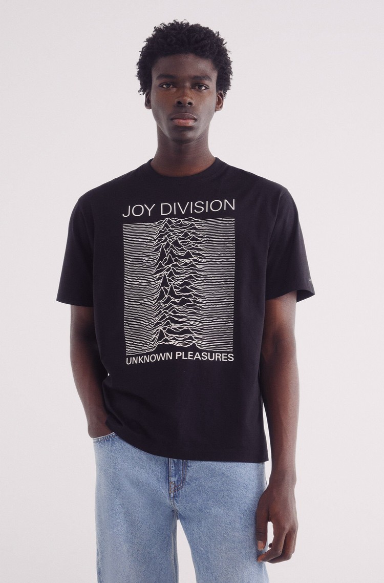 SPRINGFIELD Joy Division majica s kratkimi rokavi Črna - Black 