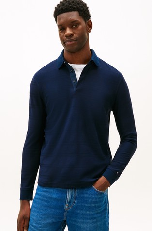 Long-sleeved Cotton Polo