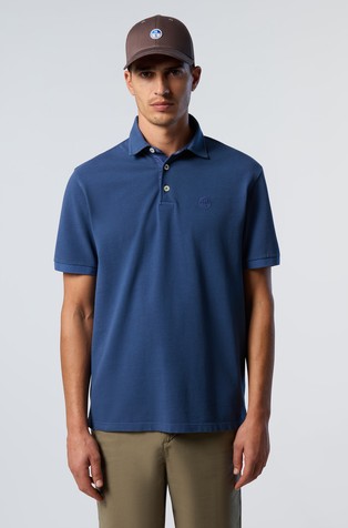 Polo shirt with embroidered logo