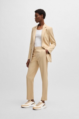 HUGO BOSS Superge iz kombinacije materialov Bež - Beige 5
