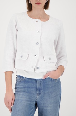 Short cotton cardigan