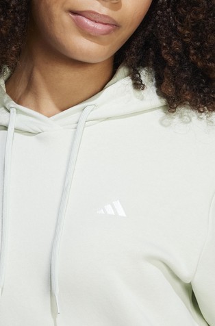 ADIDAS Essentials Small Logo Feel Cozy Hoodie Green 3