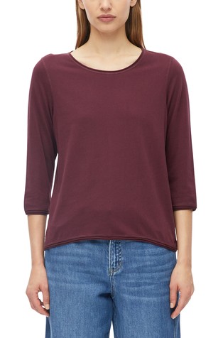 Relaxed-fit cotton t-shirt with 3/4 sleeves