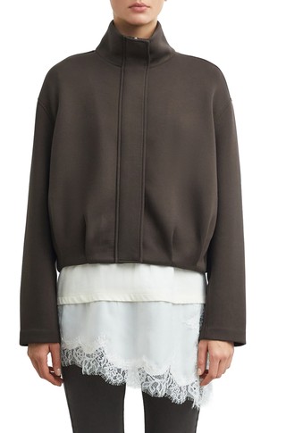 Scuba Jacket with Funnel Neck