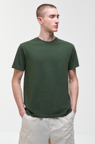 Bombažna majica s piké teksturo