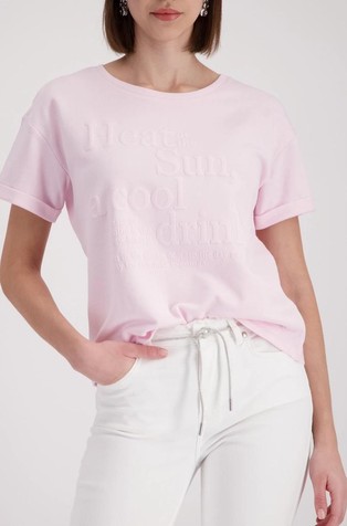 Cotton T-shirt with lettering