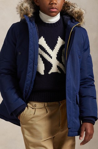 Faux-fur-trim Down Parka