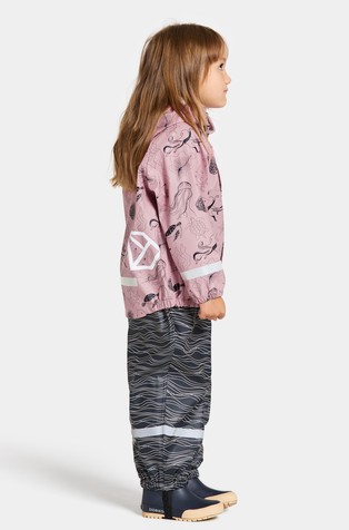 DIDRIKSONS Slaskeman Waterproof Kids' Set Ocean Soft Pink 4