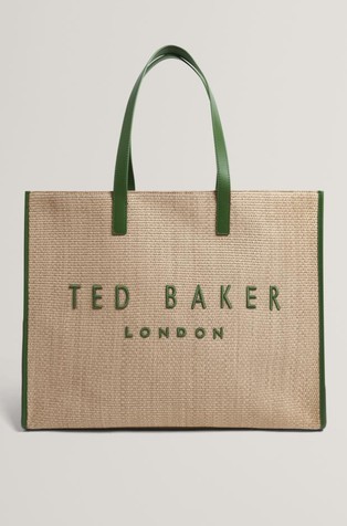 Velika logo torba iz umetne rafije