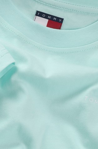 TOMMY HILFIGER Slim fit logo majica s kratkimi rokavi Modra - Turquoise 5