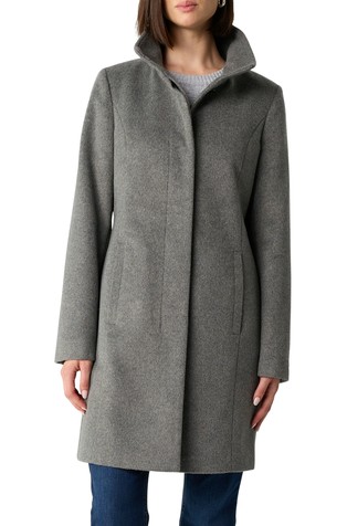 Oprijet plašč iz mešanice z volno