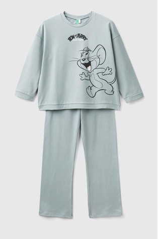 Tom & Jerry bombažna pižama z dolgimi rokavi