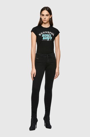 DIESEL Super skinny - Slandy 069VW Black/Dark Grey 5