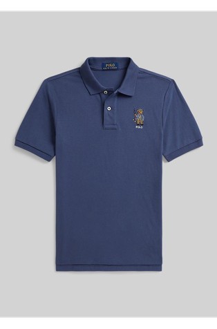 Polo Bear Cotton Short-sleeved Polo Shirt