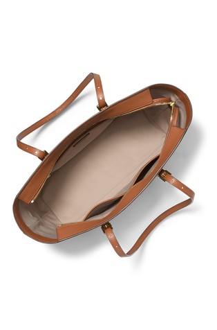 MICHAEL KORS Quinn velika usnjena tote torba Rjava - Brown 2