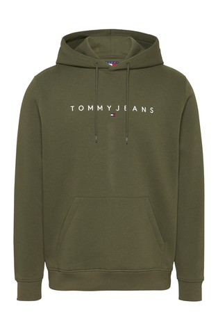 TOMMY HILFIGER Logo pulover s kapuco Zelena - Green 6