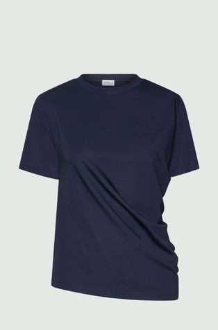 Asymmetric stretch-jersey T-shirt