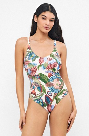 Enodelne kopalke s tropskim vzorcem