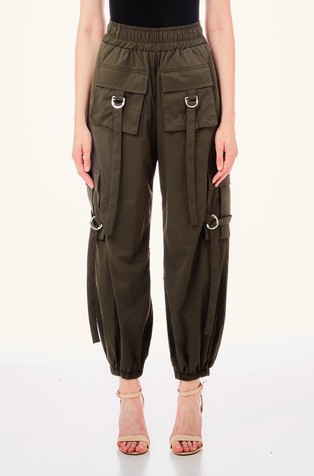 Cargo pockets with long straps