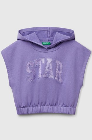 Cropped pulover s kapuco