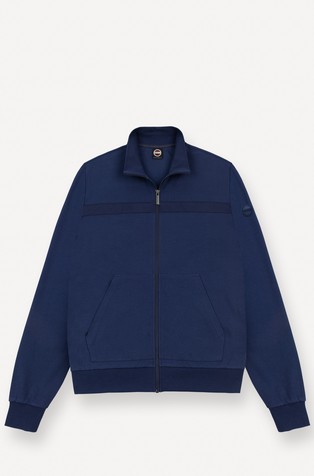 Full zip sweatshirt in piqué