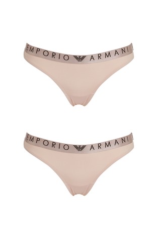 Two-pack of microfibre brazilian briefs