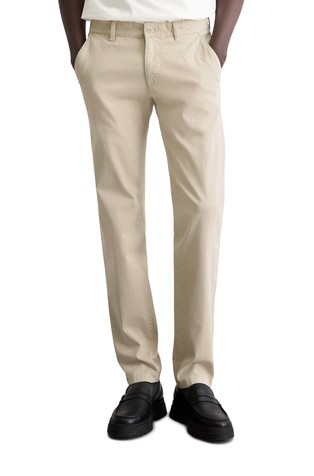 Stig shaped fit chino hlače z dobby teksturo
