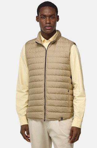 Water-repellent Gilet With Down