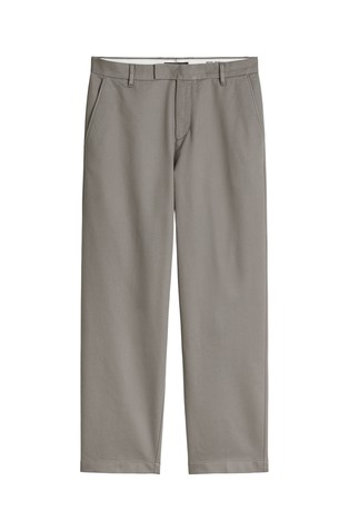 Loose fit chinos in stretch organic cotton